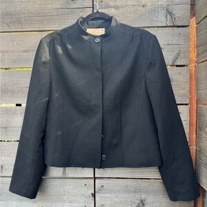 Vintage Pendleton Black Collarless Wool Jacket
